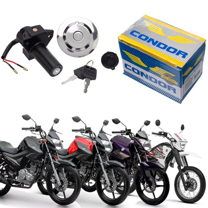 KIT CONJUNTO TRAVAS CHAVE IGNIÇÃO FAZER FACTOR 125 150 XTZ 125