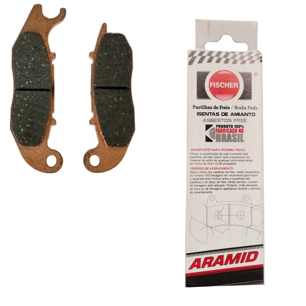 PASTILHA DE FREIO DIANTEIRA FISCHER CROSSER 150 / LANDER 250 / TENERÉ 250 / PCX 125 150 / CRF