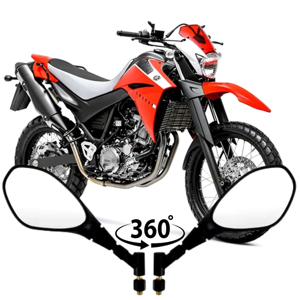 RETROVISOR GVS C/ GIRO 360 LENTE CONVEXA BMW GS650 2010-2016