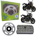 KIT RELAÇÃO KMC AM GOLD COM RETENTOR YAMAHA MT09 2009 A 2015