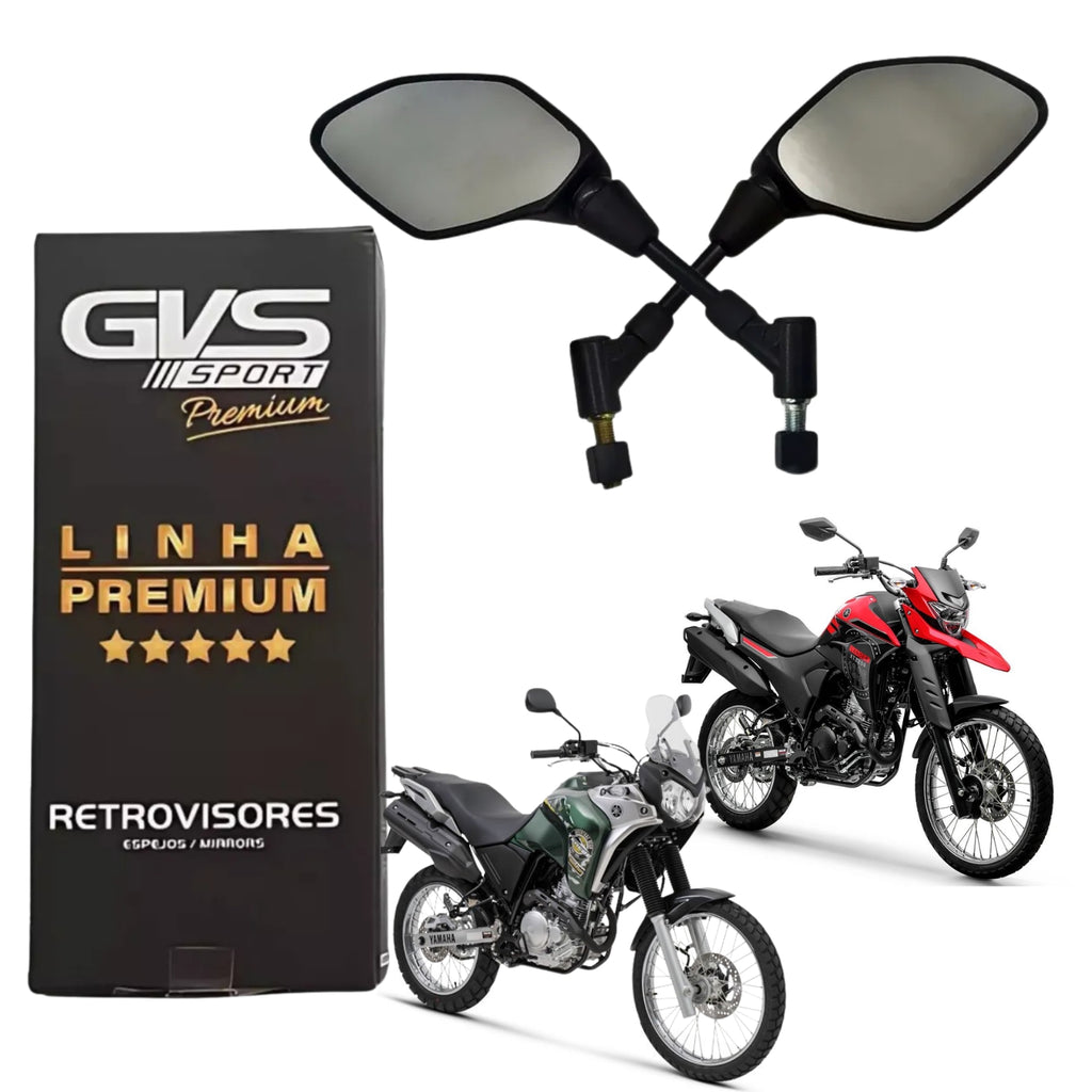 RETROVISOR GVS C/ GIRO 360 LENTE CONVEXA LANDER 250 / TENERE 250