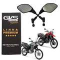 RETROVISOR GVS C/ GIRO 360 LENTE CONVEXA LANDER 250 / TENERE 250