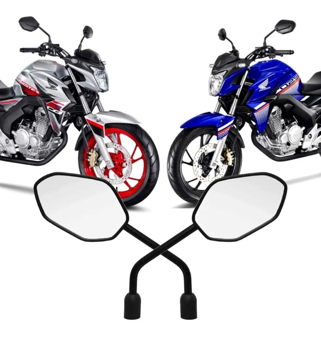 RETROVISOR GVS HASTE FIXA LENTE PLANA CB TWISTER 2018-2023