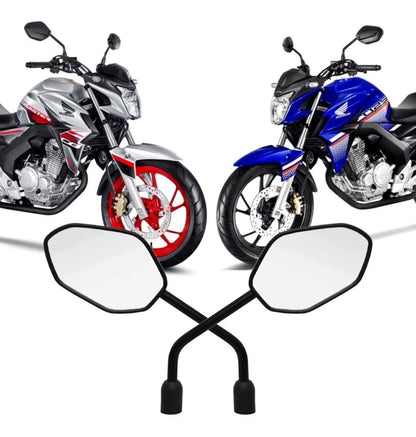 RETROVISOR GVS HASTE FIXA LENTE PLANA CB TWISTER 2018-2023