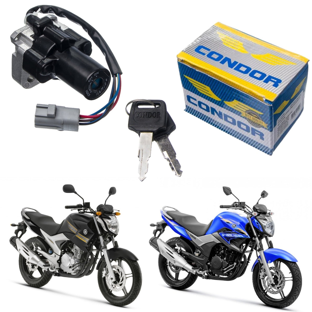 CHAVE IGNIÇÃO YAMAHA FAZER 250 2011-2015