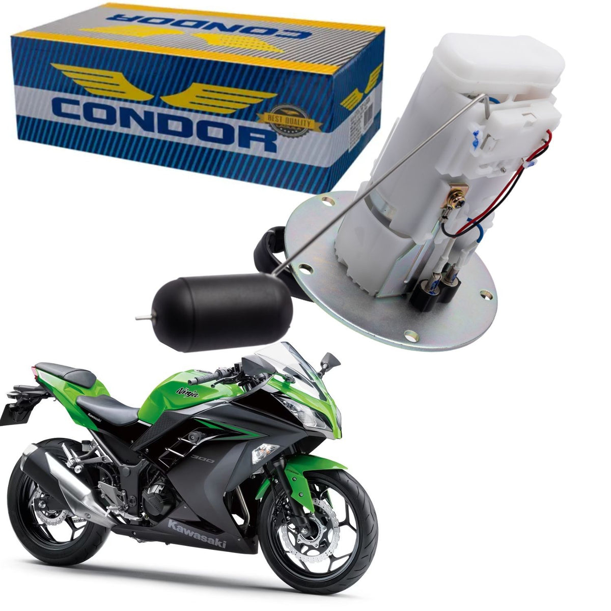 BOMBA COMBUSTIVEL COMPLETA NINJA 300 2013-2018