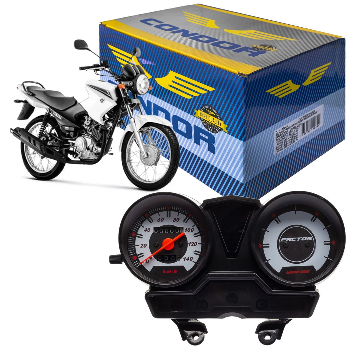 PAINEL COMPLETO VELOCIMETRO YBR FACTOR 125 K1 2014 2015 2016
