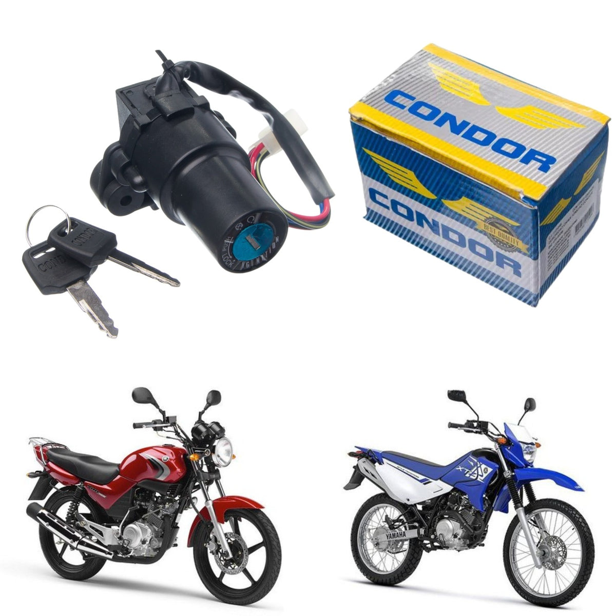 CHAVE IGNIÇÃO FACTOR 125 2000-2005 / XTZ 125 2002-2005