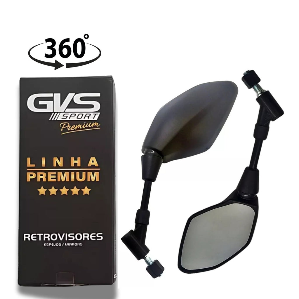 RETROVISOR GVS C/ GIRO 360 LENTE CONVEXA LANDER 250 / TENERE 250