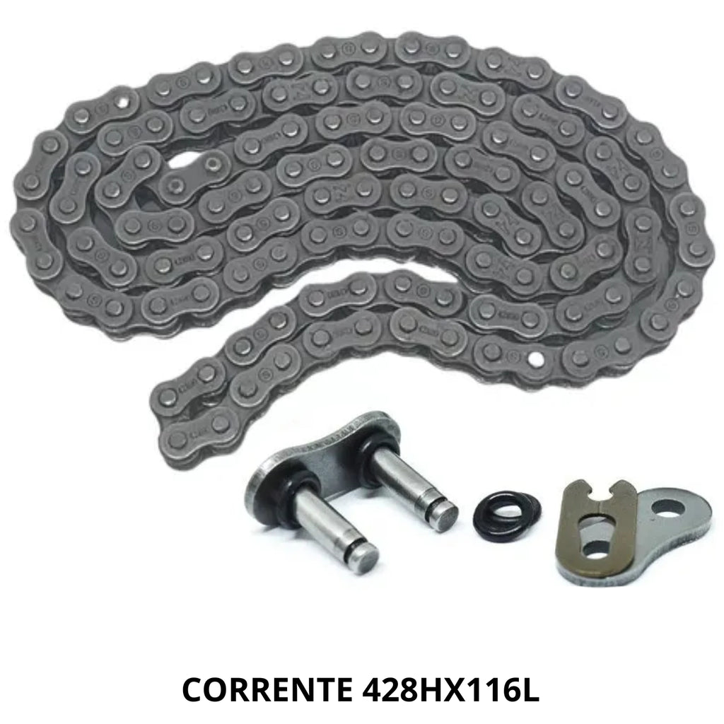 Kit Relação Transmissão Com Retentor Titan 125 2000-2004 Fan 125 2005-2008
