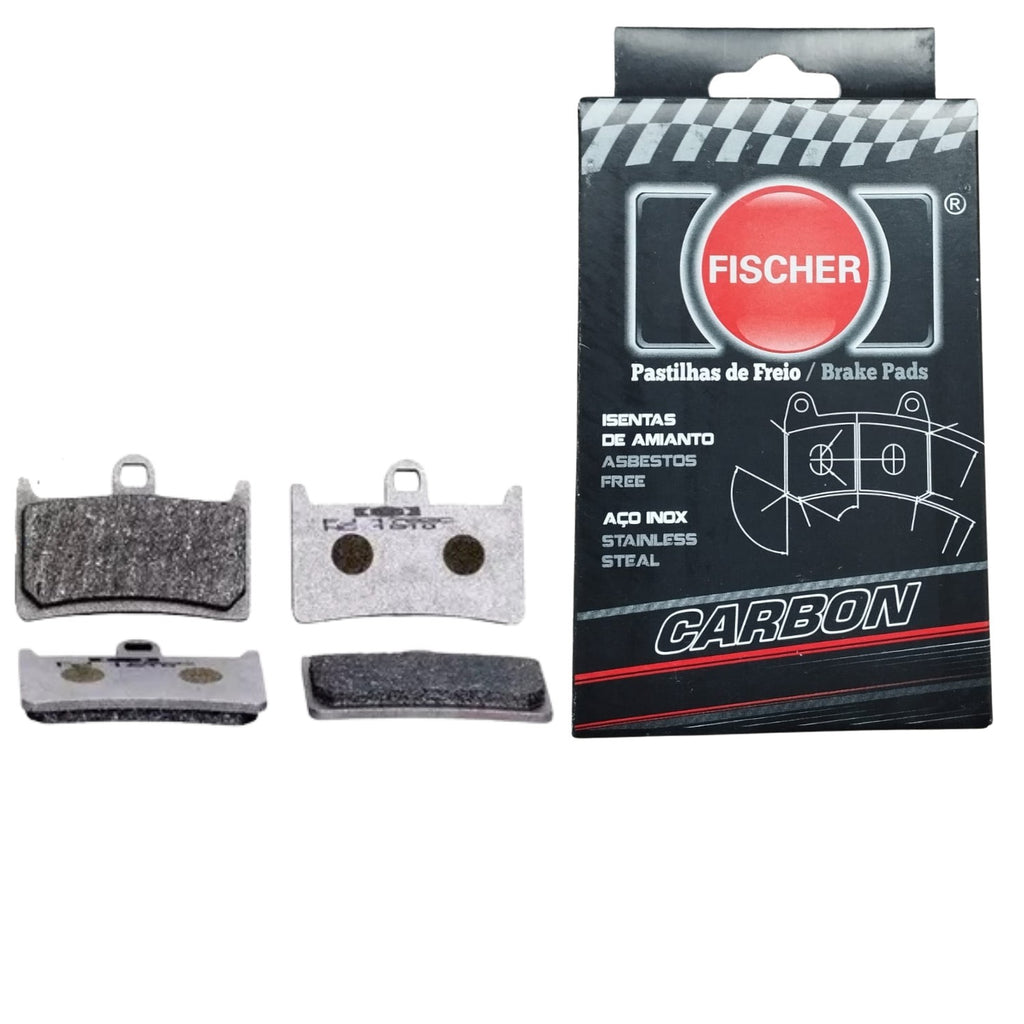 PASTILHA DE FREIO DIANTEIRA FISCHER CARBON R6 / MT07 / MT09 / T-MAX / XJR R / FZ6 / FZS / TDM 900 SUPER TENERE