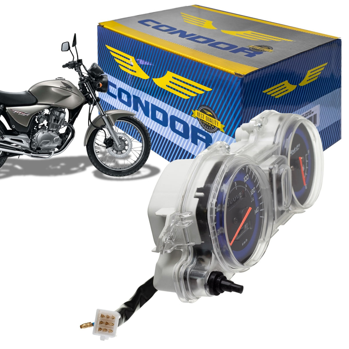 PAINEL COMPLETO VELOCIMETRO HONDA CG 150 ESD 2009 2010 AZUL