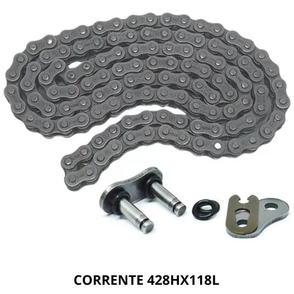 Kit Relação Transmissão Com Retentor Titan 150 Fan 150 2004-2015
