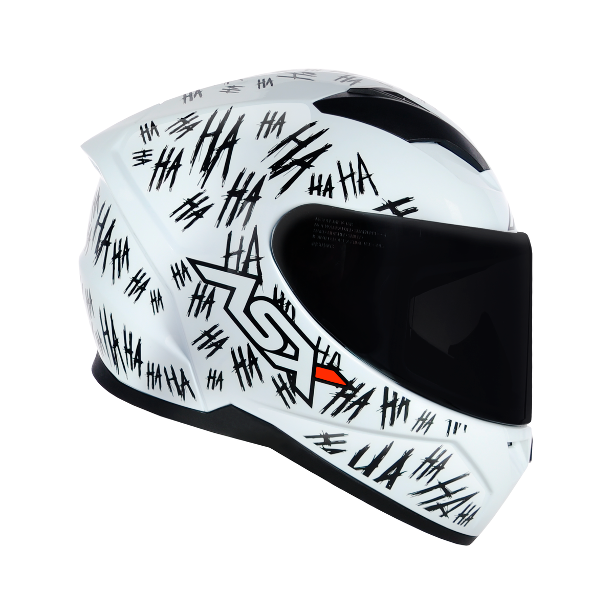Capacete ASX City Fun Brilho Branco/Preto