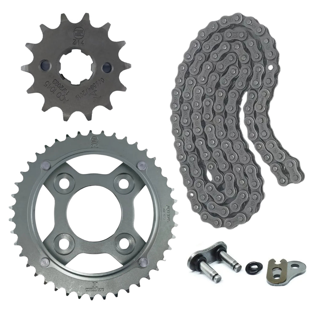 Kit Relação Transmissão Com retentor Cg 125 Fan 2014-2018