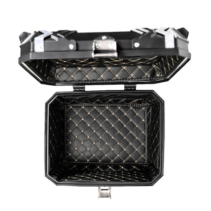 Bau para moto Gp Tech Traseiro Aluminio Preto 45 Litros M45