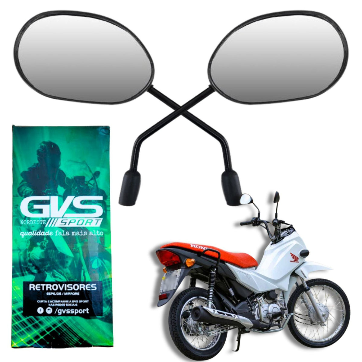 RETROVISOR GVS POP 110i / BIZ 125 / BIZ 110i 2018-2025