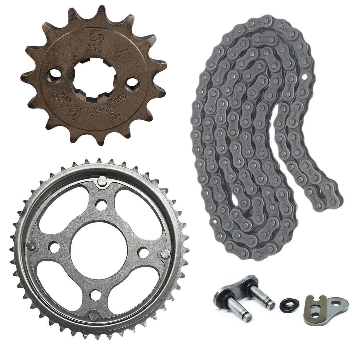 Kit Relação Transmissão com retentor CG 160 Titan Fan Start Cargo 2016-2023