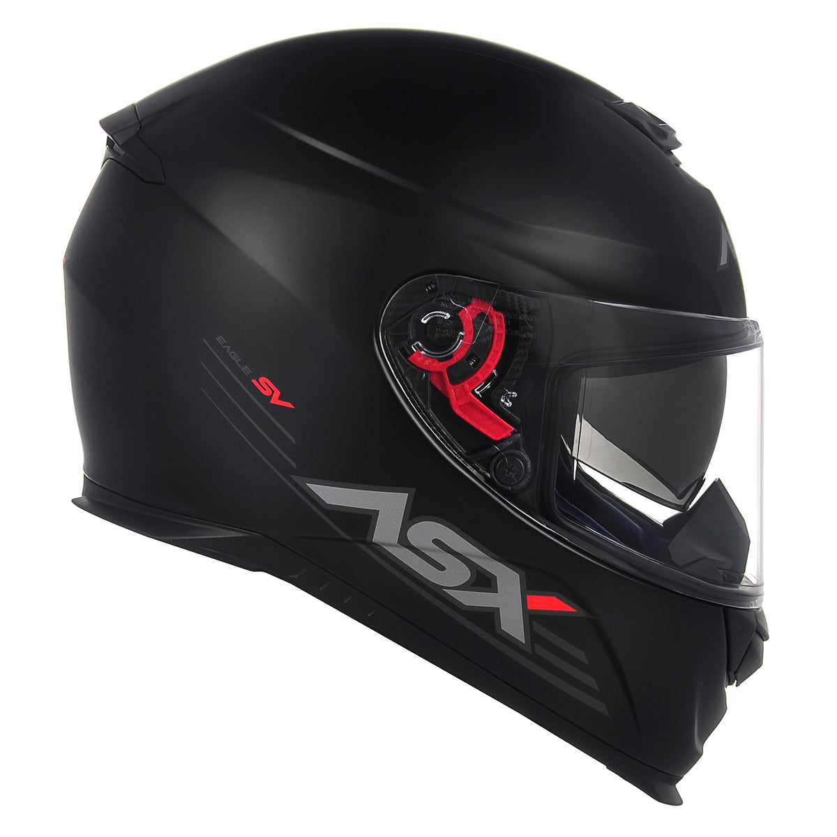 Capacete ASX Eagle SV Solid Preto Fosco