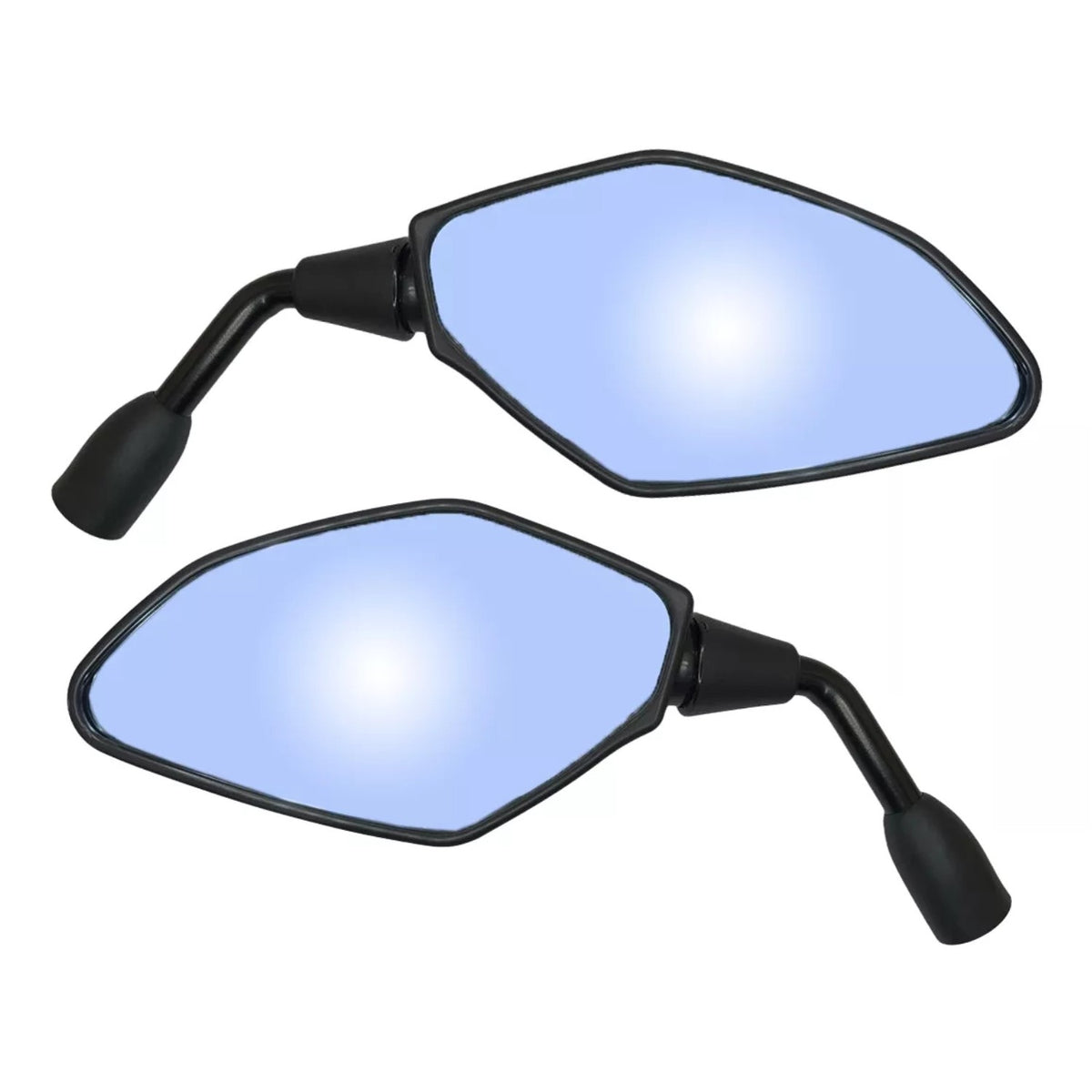RETROVISOR GVS HASTE CURTA LENTE CONVEXA AZUL MT03 / MT07 / MT09