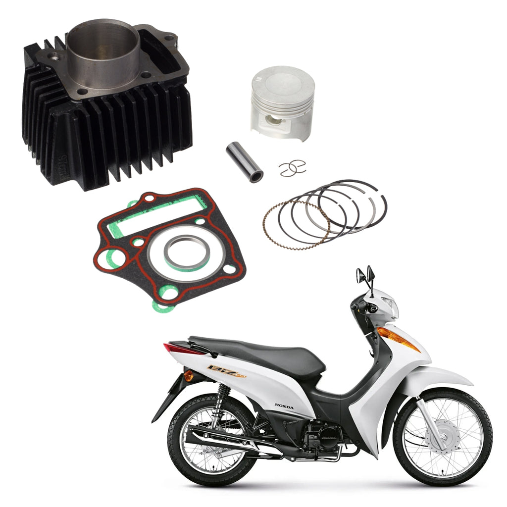 KIT COM CILINDRO PISTAO KMP HONDA BIZ 100