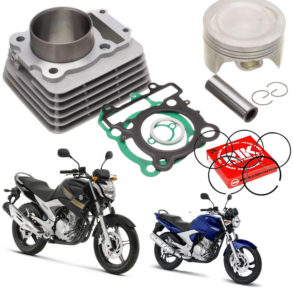 KIT PREMIUM COM CILINDRO PISTAO KMP YAMAHA YS250 FAZER 250 2006 A 2013