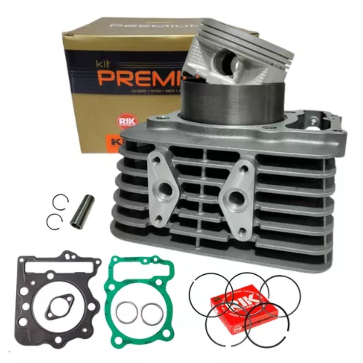 KIT COM CILINDRO PISTAO KMP HONDA NX FALCON 400 2003 EM DIANTE