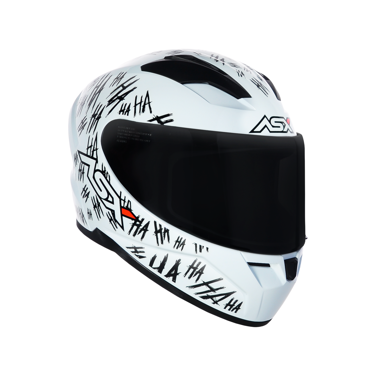 Capacete ASX City Fun Brilho Branco/Preto