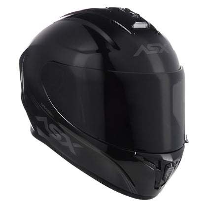 Capacete ASX draken Solid Brilho Preto