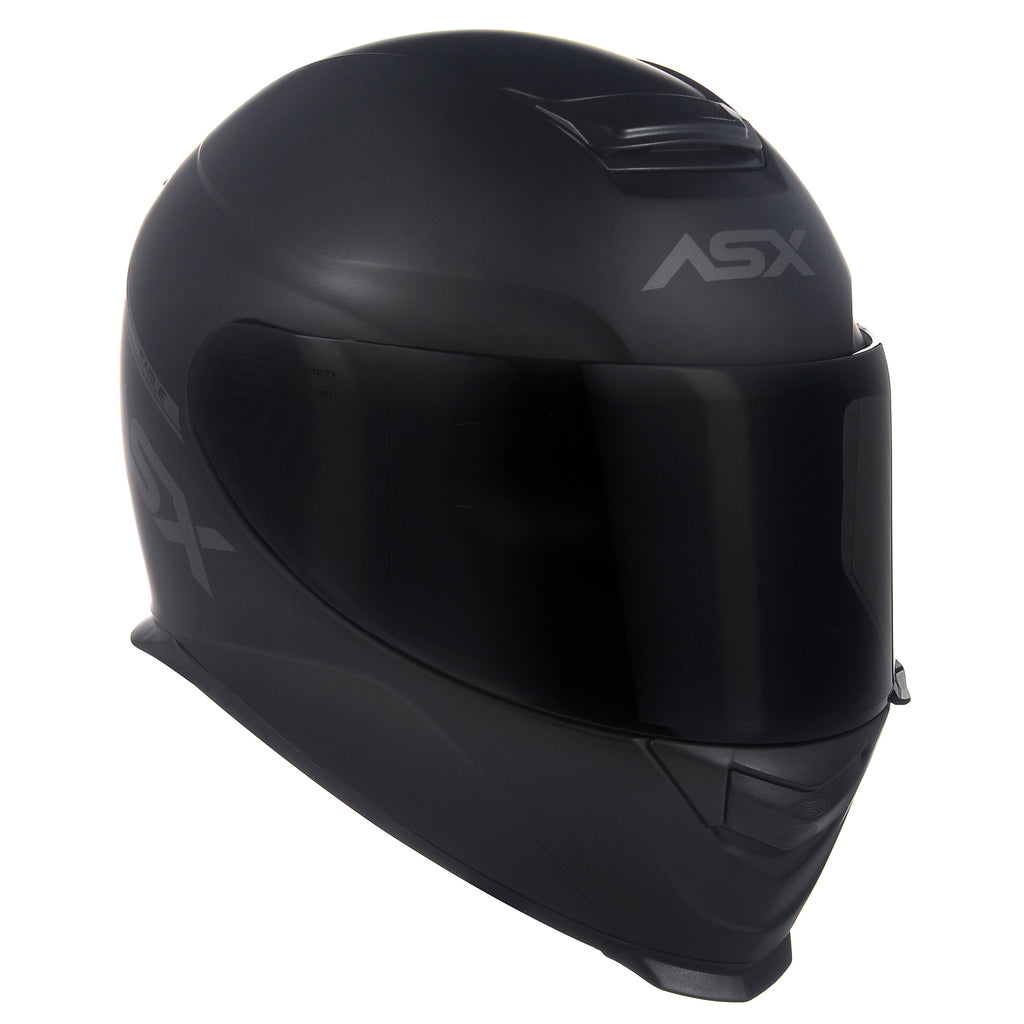 Capacete ASX Eagle Solid Fosco Preto/Cinza
