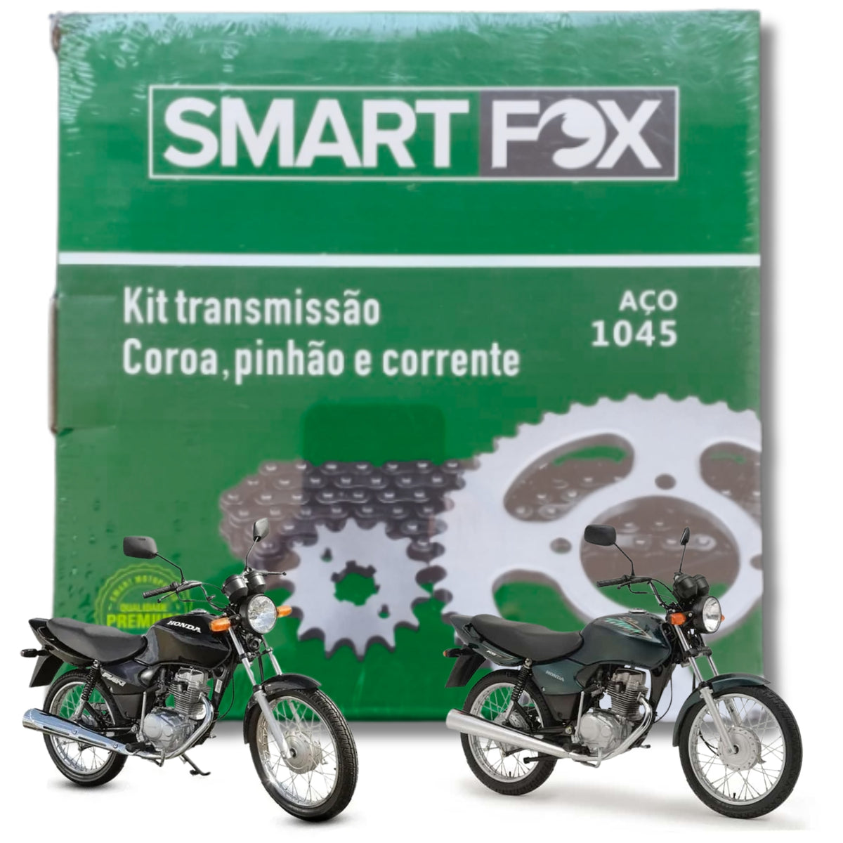 Kit Relação Transmissão Titan 125 2000-2004 Fan 125 2005-2008