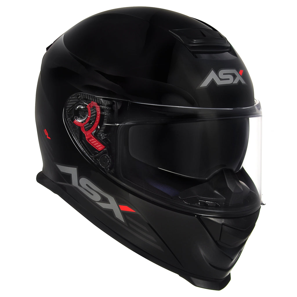 Capacete ASX Eagle SV Solid Preto Brilho