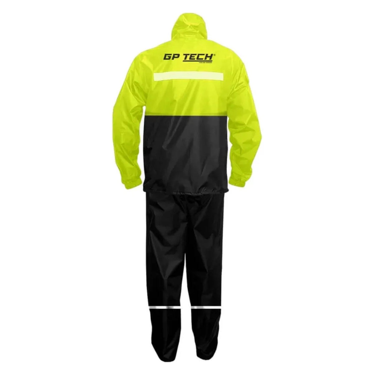 CONJUNTO CAPA CHUVA GP TECH SIENA NYLON PREMIUM PRETO AMARELO
