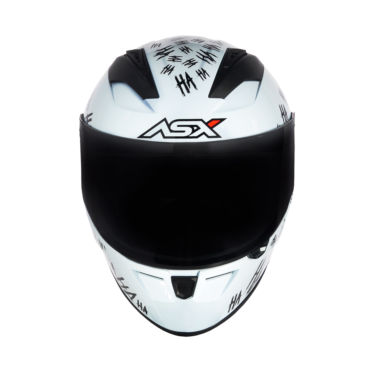 Capacete ASX City Fun Brilho Branco/Preto