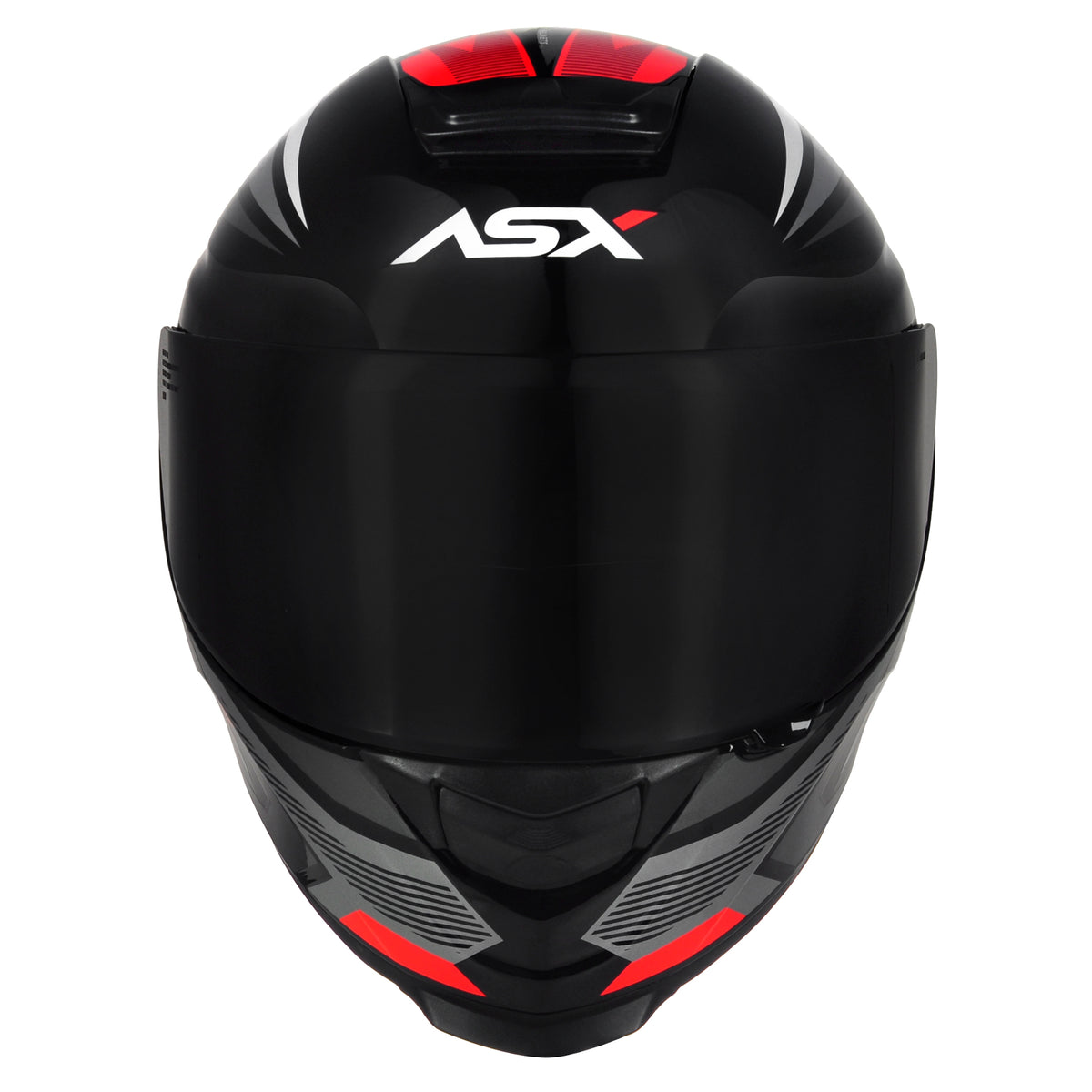 Capacete ASX Eagle Street Brilho Preto/Grafite/Branco
