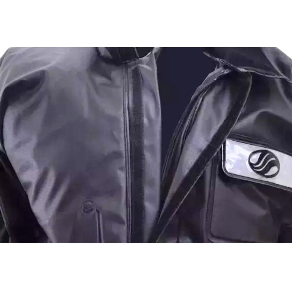 CONJUNTO CAPA DE CHUVA MASCULINO ALBA PVC EUROPA PRETO