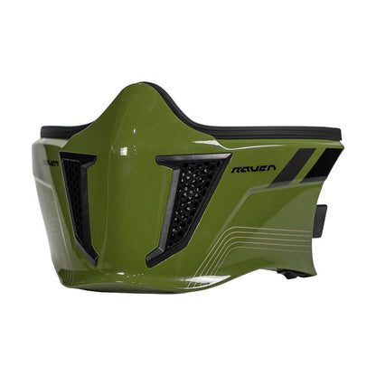 CAPACETE MOTO GP TECH ZOOM REVOLT ARMY C/ OCULOS VERDE