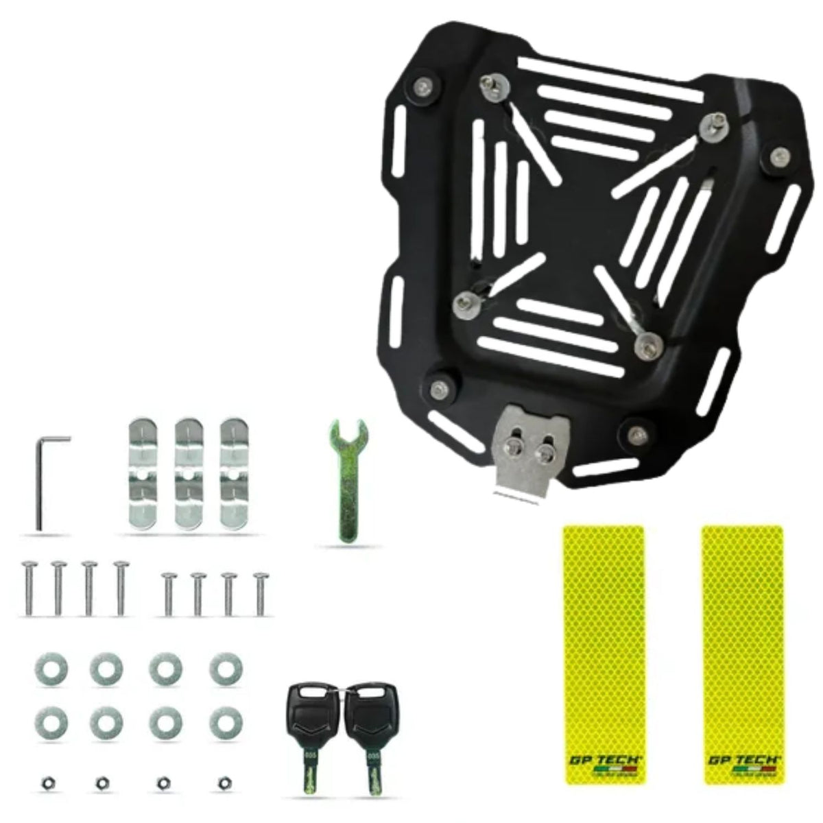 Baú Para Moto Gp Tech Traseiro Preto 45 Litros S45