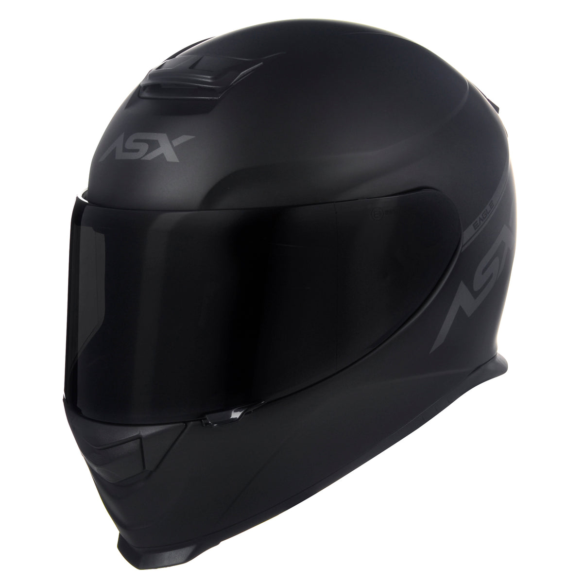 Capacete ASX Eagle Solid Fosco Preto/Cinza