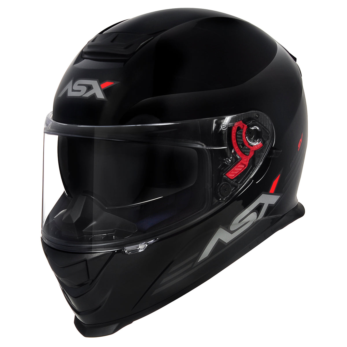 Capacete ASX Eagle SV Solid Preto Brilho
