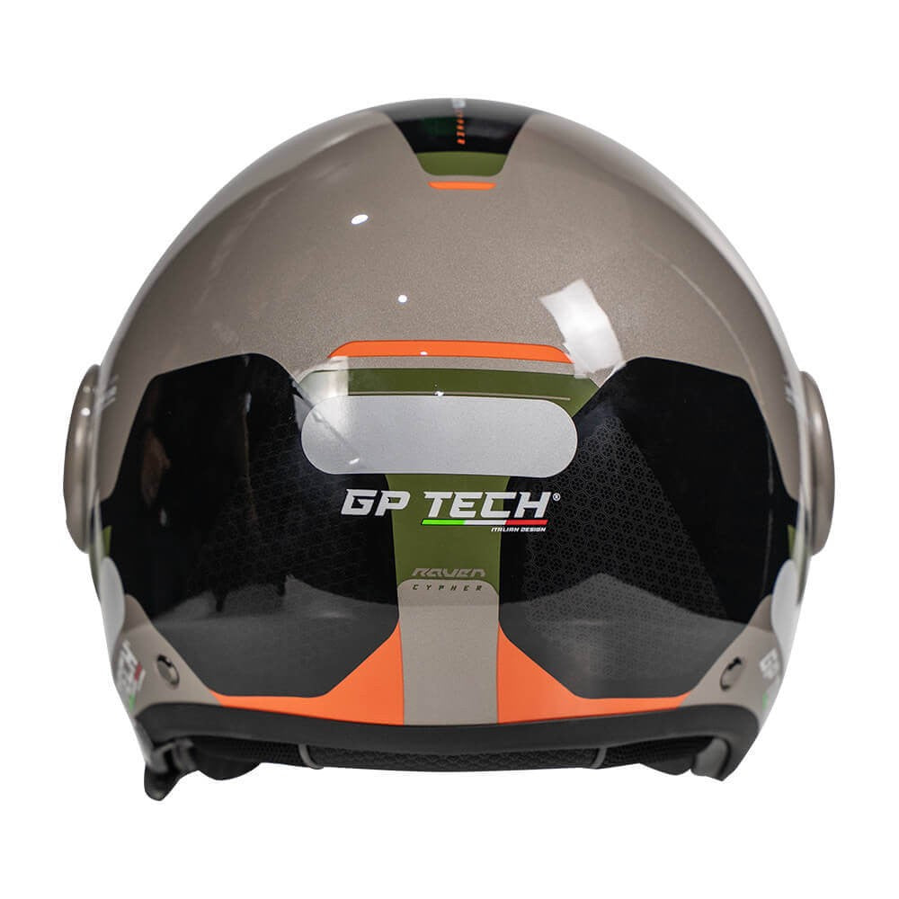 CAPACETE MOTO GP TECH ZOOM REVOLT ARMY C/ OCULOS VERDE