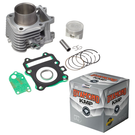 KIT COM CILINDRO PISTAO KMP DYAMOND HONDA BIZ 125 ATE 2008