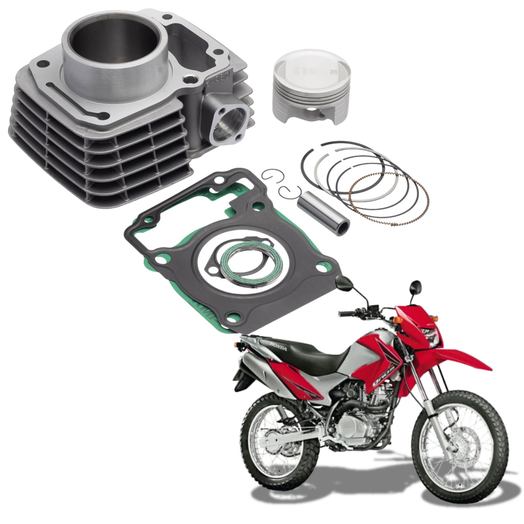 KIT COM CILINDRO PISTAO KMP DYAMOND HONDA CG TITAN FAN 150