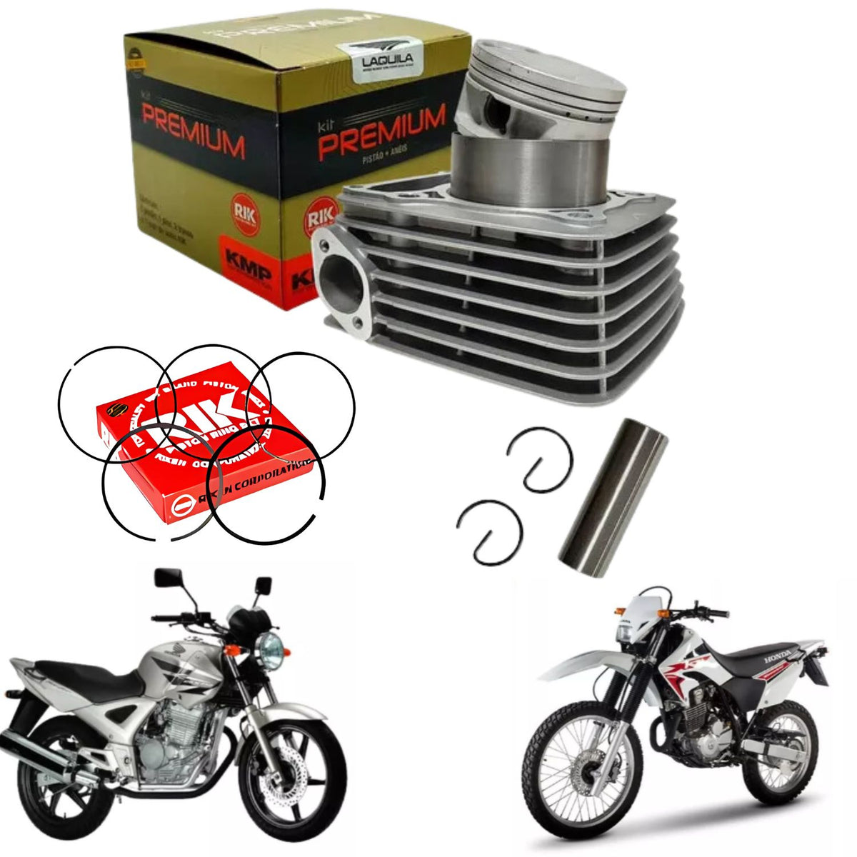 KIT PREMIUM COM CILINDRO PISTAO KMP HONDA CBX 290