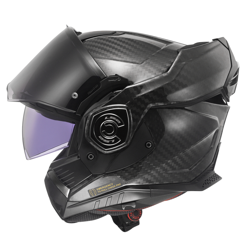 Capacete Ls2 Advant X Carbon ff901 Solid Preto
