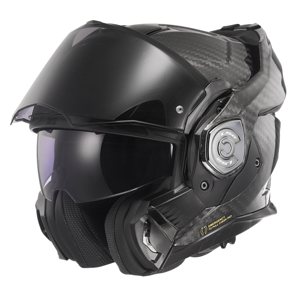 Capacete Ls2 Advant X Carbon ff901 Solid Preto