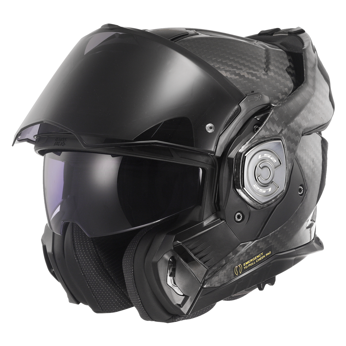Capacete Ls2 Advant X Carbon ff901 Solid Preto