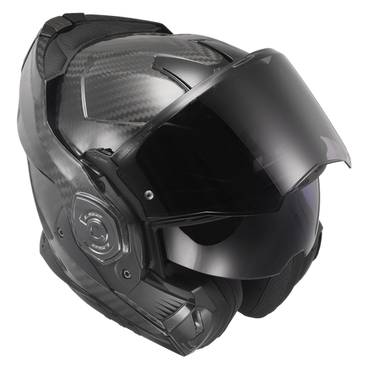 Capacete Ls2 Advant X Carbon ff901 Solid Preto