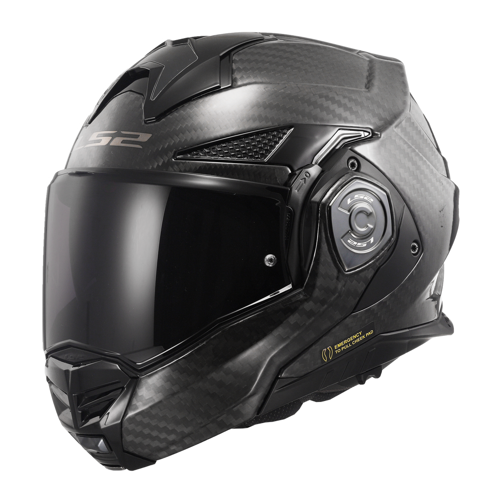 Capacete Ls2 Advant X Carbon ff901 Solid Preto