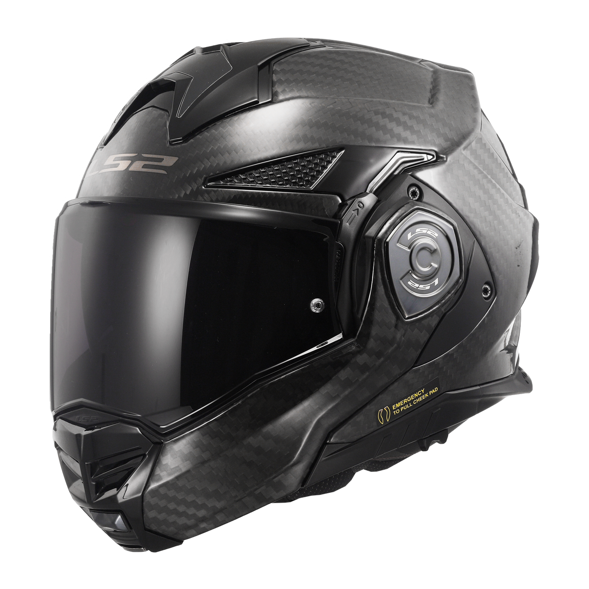 Capacete Ls2 Advant X Carbon ff901 Solid Preto